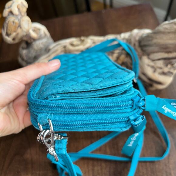 Vera Bradley RFID All in One Crossbody Bag blue - Picture 4 of 11